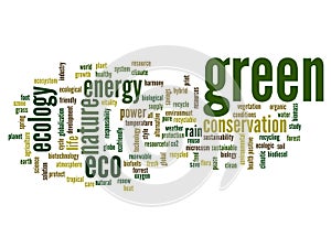 Conceptual ecology word cloud