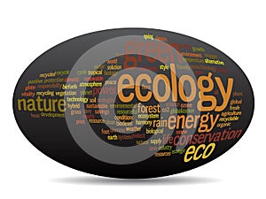 Conceptual ecology word cloud