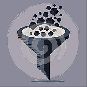 Conceptual Funnel Processing Abstract Data Cubes