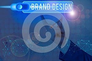 Conceptual hand writing showing Brand Design. Business photo text visual elements that make up the corporate or brand identity