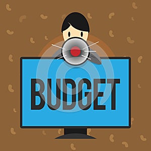 Conceptual hand writing showing Budget. Business photo text defined estimate of income and expenditure for set period of