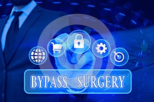 Conceptual hand writing showing Bypass Surgery. Business photo text type of surgery that improves blood flow to the heart