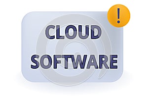 Conceptual hand writing showing Cloud Software. Business photo showcasing Programs used in Storing Accessing data over