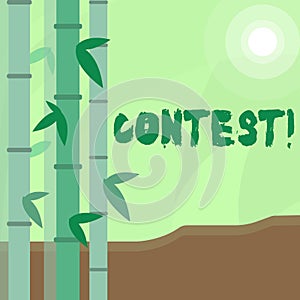 Conceptual hand writing showing Contest. Business photo text Game Tournament Competition Event Trial Conquest Battle