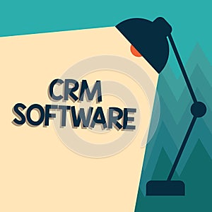 Conceptual hand writing showing Crm Software. Business photo showcasing Customer relationship analysisagement used to engage with