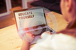 Conceptual hand writing showing Educate Yourself. Business photo text prepare oneself or someone in a particular area or