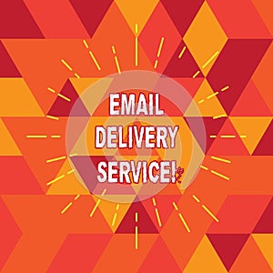 Conceptual hand writing showing Email Delivery Service. Business photo text email marketing platform or tools in sending