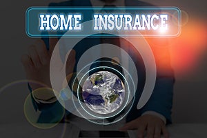 Conceptual hand writing showing Home Insurance. Business photo showcasing it covers losses and damages to an individual s is house