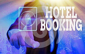 Conceptual hand writing showing Hotel Booking. Business photo showcasing Online Reservations Presidential Suite De Luxe photo