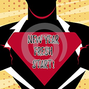 Conceptual hand writing showing New Year Fresh Start. Business photo text Time to follow resolutions reach out dream job