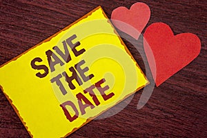 Conceptual hand writing showing Save The Date. Business photo text Organizing events well make day special by event organizers wri