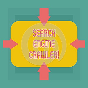 Conceptual hand writing showing Search Engine Crawler. Business photo text program or automated script that browses the