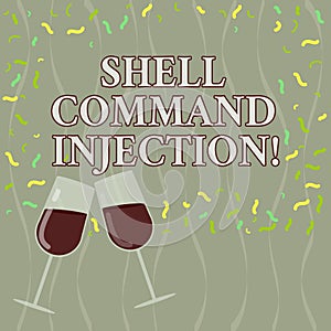 Conceptual hand writing showing Shell Comanalysisd Injection. Business photo text used by hackers to execute system photo