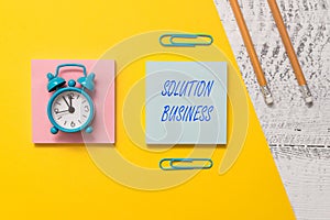 Conceptual hand writing showing Solution Business. Business photo text Marketing and advertising Payroll Accounting