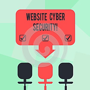 Conceptual hand writing showing Website Cyber Security. Business photo text protecting computer or data from