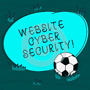 Conceptual hand writing showing Website Cyber Security. Business photo text protecting computer or data from