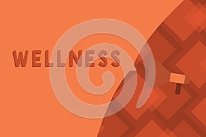 Conceptual hand writing showing Wellness. Business photo text state of being in good health especially as actively