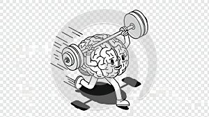 Brain Training Strong Mind, Mental Workout, Brain Power Concept