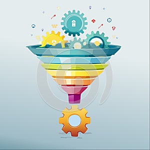 Business Funnel for Data Conversion and Analysis