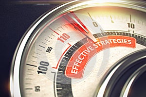 Effective Strategies - Business Mode Concept. 3D. photo