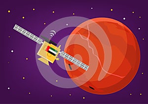 UAE Mars probe reaches Mars illustration photo