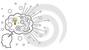 Idea Generation Brainstorming, Thinking Process, Innovation Concept