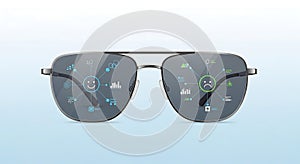 Smart Glasses with Augmented Reality Data Visualization