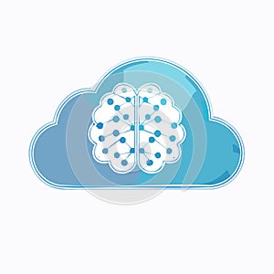 Smart Cloud AI and Machine Learning Icon