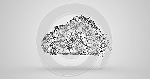 Conceptual image of cloud computing data security