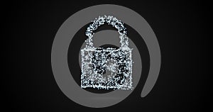 Conceptual image of cloud computing data security