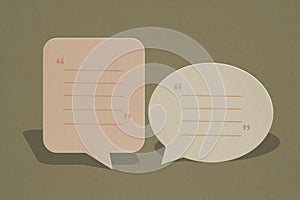 Conceptual image about communication and social media, customer feedback, Blank correspondence autumn color tone grunge paper