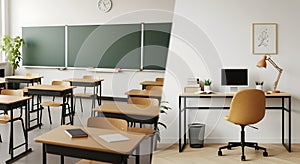The Evolution of Education: Traditional Classroom vs Modern Home Office