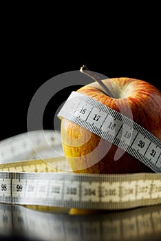 Conceptual image of diet and weight loss