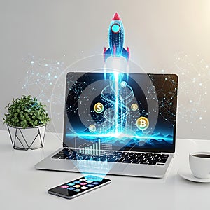 Fintech Rocket Launch and Crypto Growth
