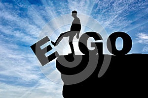 Conceptual image of the fight against egoism