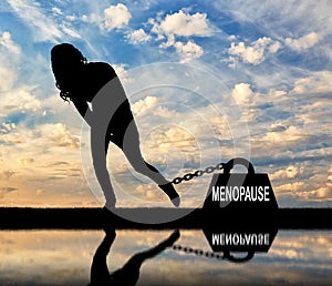 Conceptual image of menopause in women photo