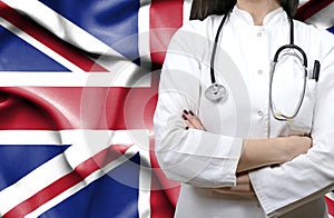 Conceptual image of national healthcare system in United Kingdom