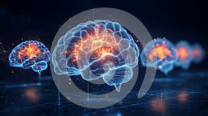 conceptual image neurodevelopment stages showing
