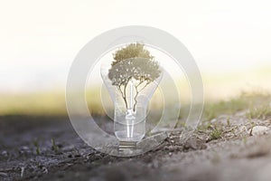 Conceptual image of renewable energy photo