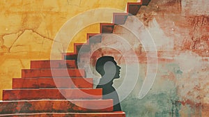 Conceptual image representing human reinvention and mindset evolution