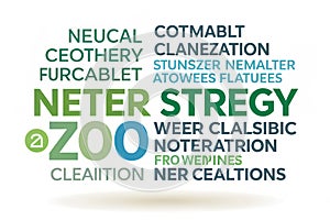 Net Zero and Carbon Neutral Concepts Net Zero Emissions Goals Weather neutral long-term strategy photo