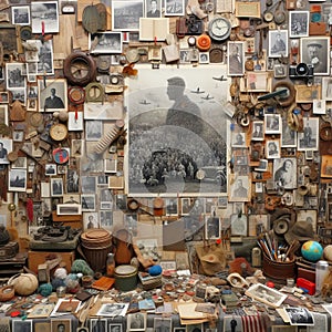 67 46. A con ceptual installation art p iece exp loring t hemes of m