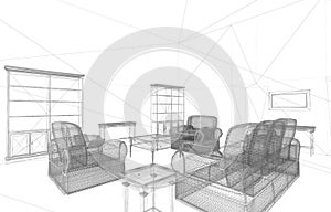 Conceptual interior render