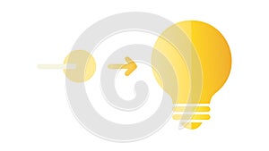 Conceptual Lightbulb: Idea Development Icon, vector design Generative AI