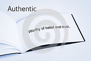 Authentic Concept and Definition