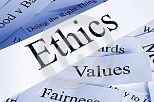 Ethics Concept in Words photo