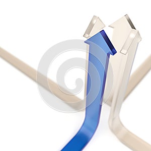 Conceptual merging arrows