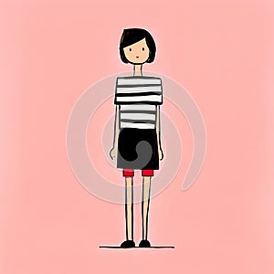 Conceptual Minimalism: A Storybook-esque Portrait Of A Girl By Jean Jullien photo