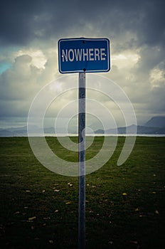 Conceptual Nowhere Sign