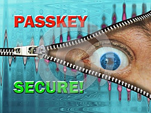 passkey code access security computers online internet danger fraud warning passwords